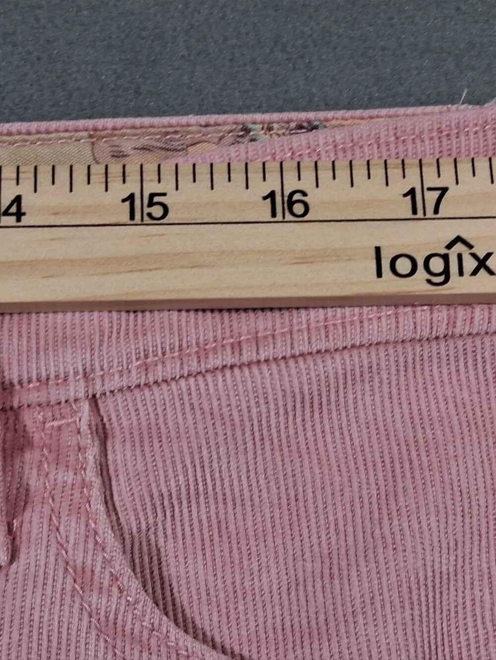 Gap Pink Corduroys Women's 14 Flare Snap Pockets Fall Winter Y2K - Picture 4 of 6
